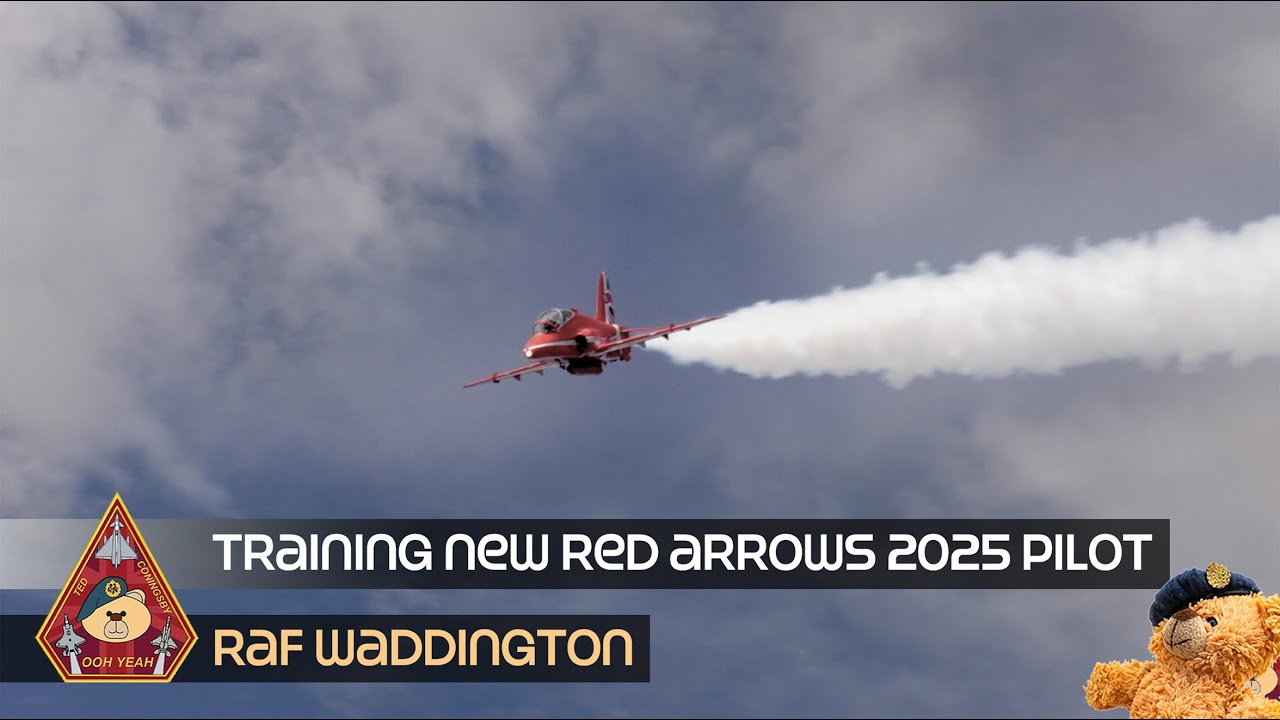 NEW RED ARROWS PILOT TRAINING HARD 2025 DISPLAY SEASON SOLO SYNCHRO PAIR SEQUENCE • RAF WADDINTON