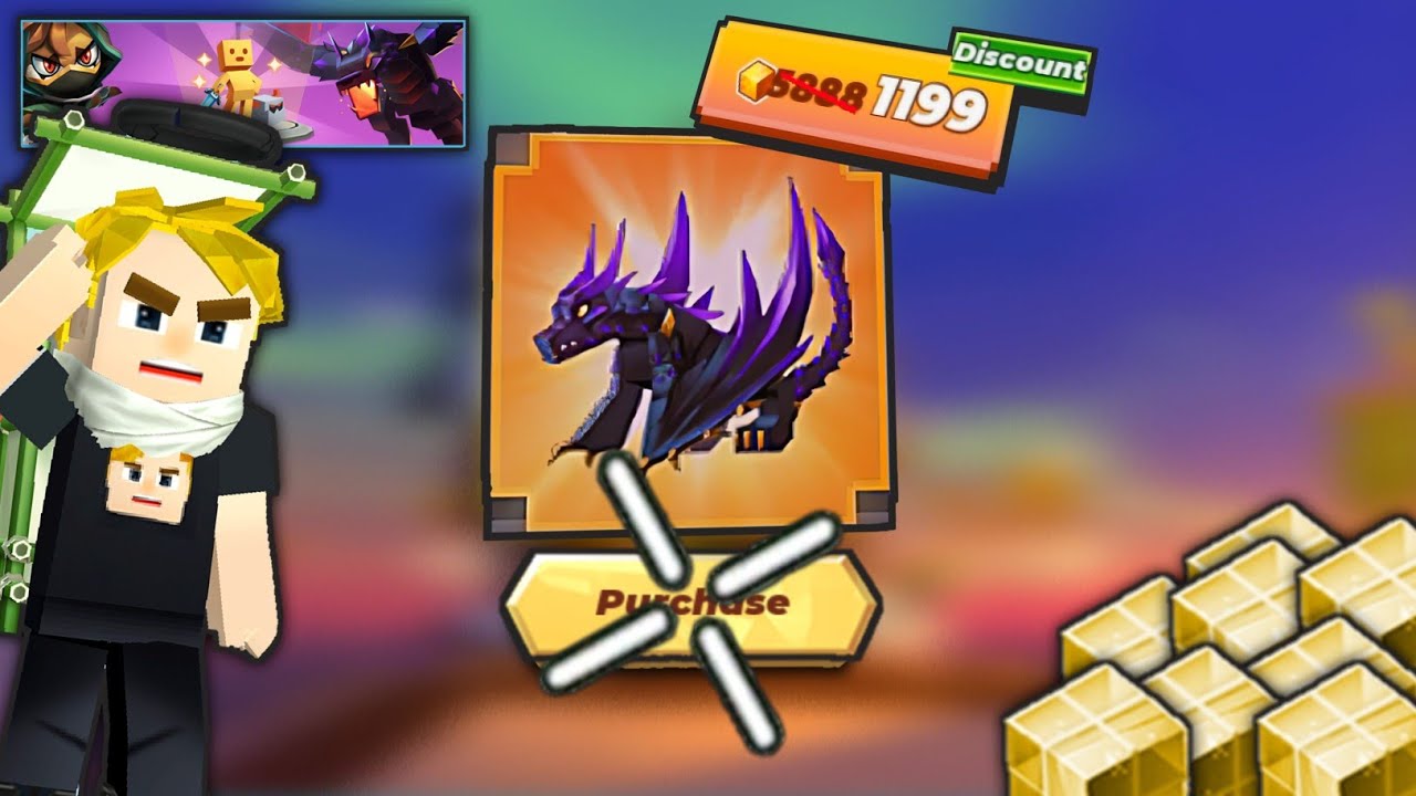 I Finally Bought *SHADOW DRAGON* Pet!! With 80% Discount 🔥🔥 || Bedwars Blockman Go ||