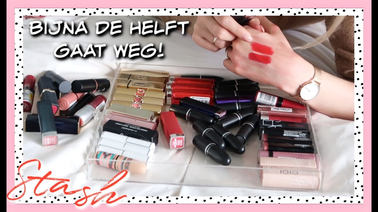MAKE-UP STASH UITZOEKEN & OPRUIMEN 💄  Lipsticks, lipgloss, lipliners | Sarah Rebecca