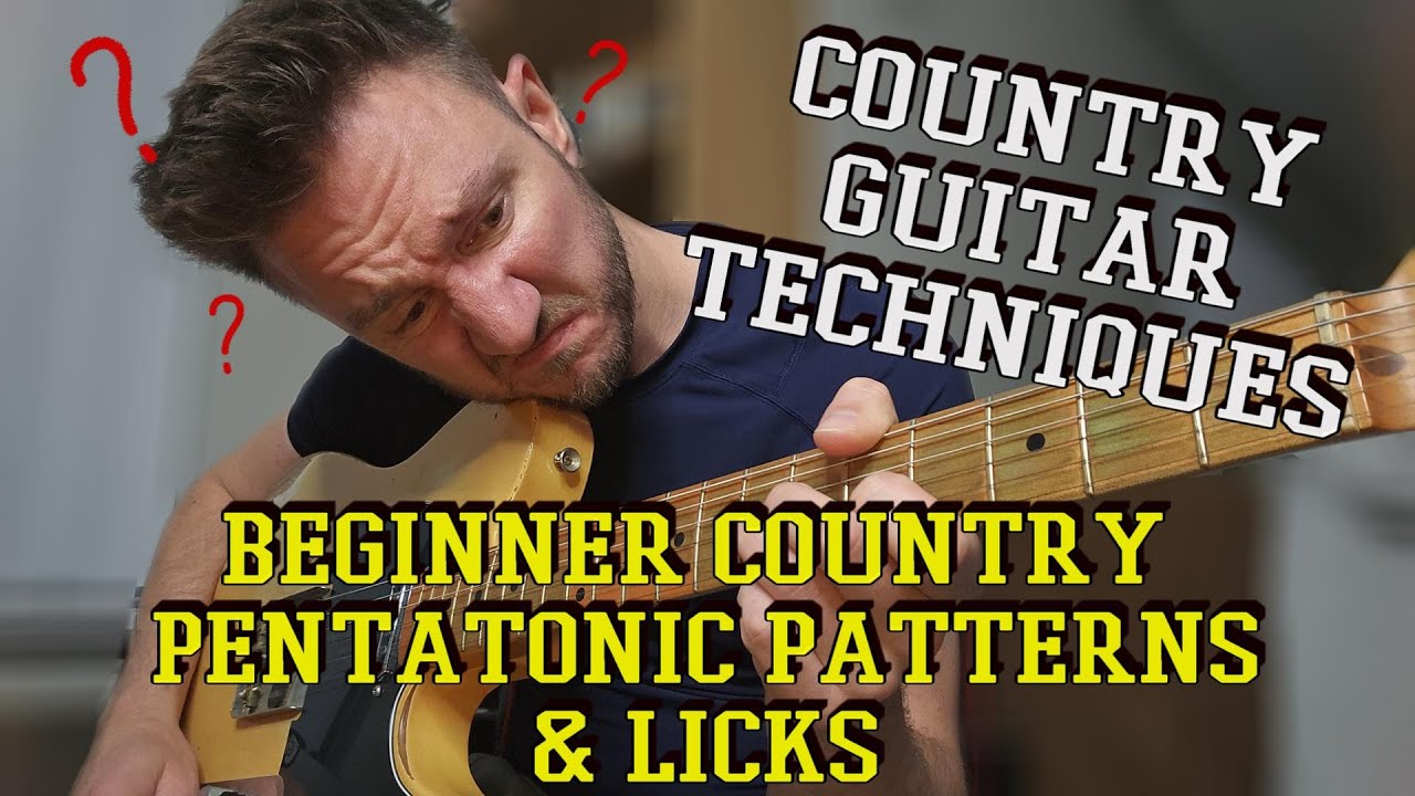 Country Guitar Lesson - Beginner Pentatonic Shapes & Licks