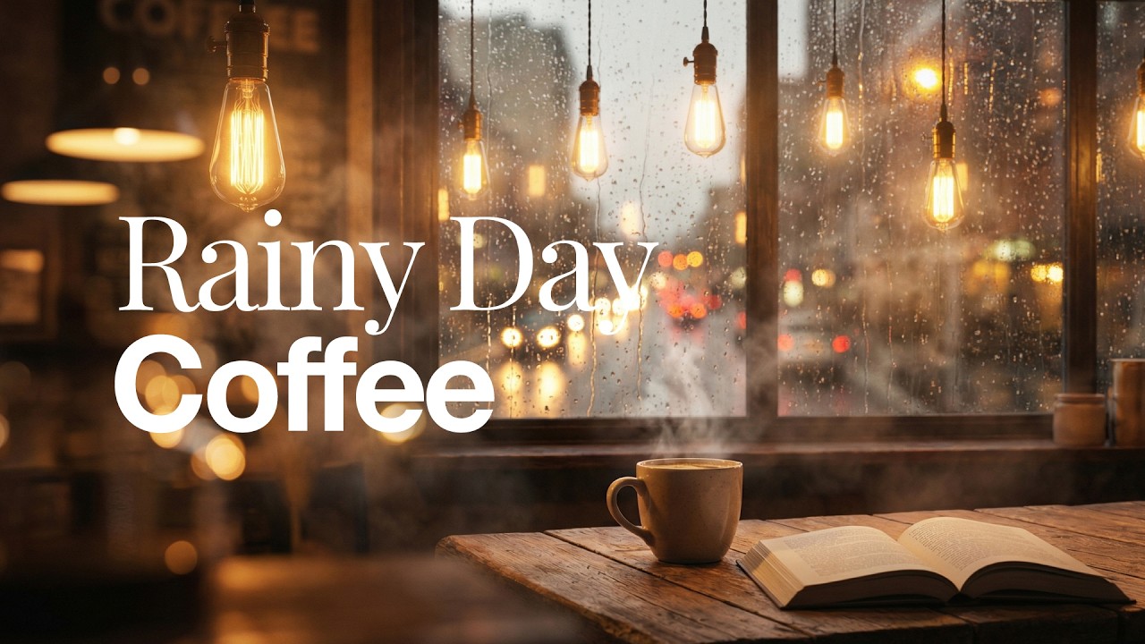 Cozy Coffee Shop. Sleep in 2 minutes 10 HOURS of Heavy Rainf. Ambience for Study, Sleep & Focus