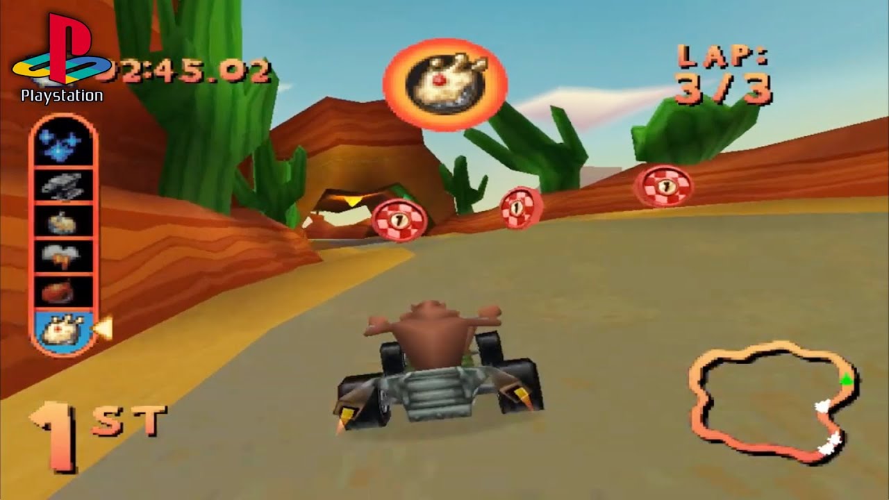 Looney Tunes Racing (PS1 Gameplay)