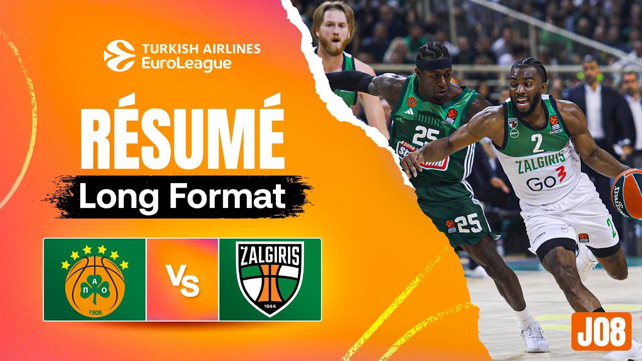 Panathinaikos vs Zalgiris Kaunas - Résumé Long Format - EuroLeague J08