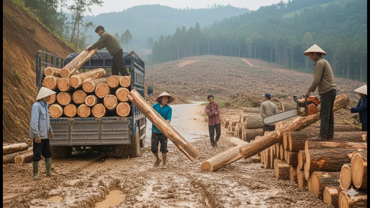 Rural Life: Earning $11,000 in One Day from Trees Planted 4 Years Ago Ago