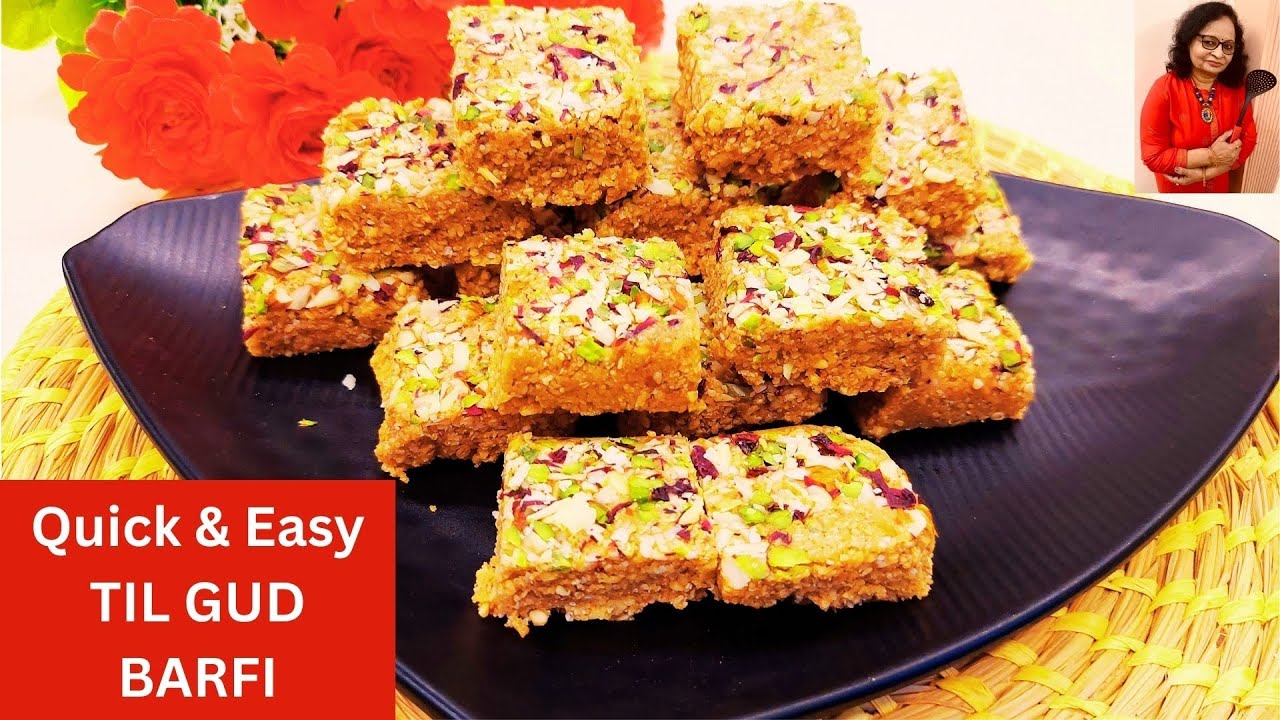 Makar Sankranti Special Swadisht Til Gud Barfi | Winter Special Easy Sweet | FlavoursBySush