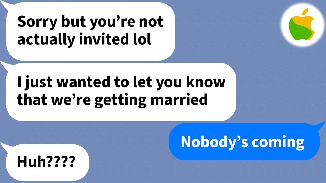 【Apple】 My friend who stole my boyfriend in high school invited me to her wedding but...