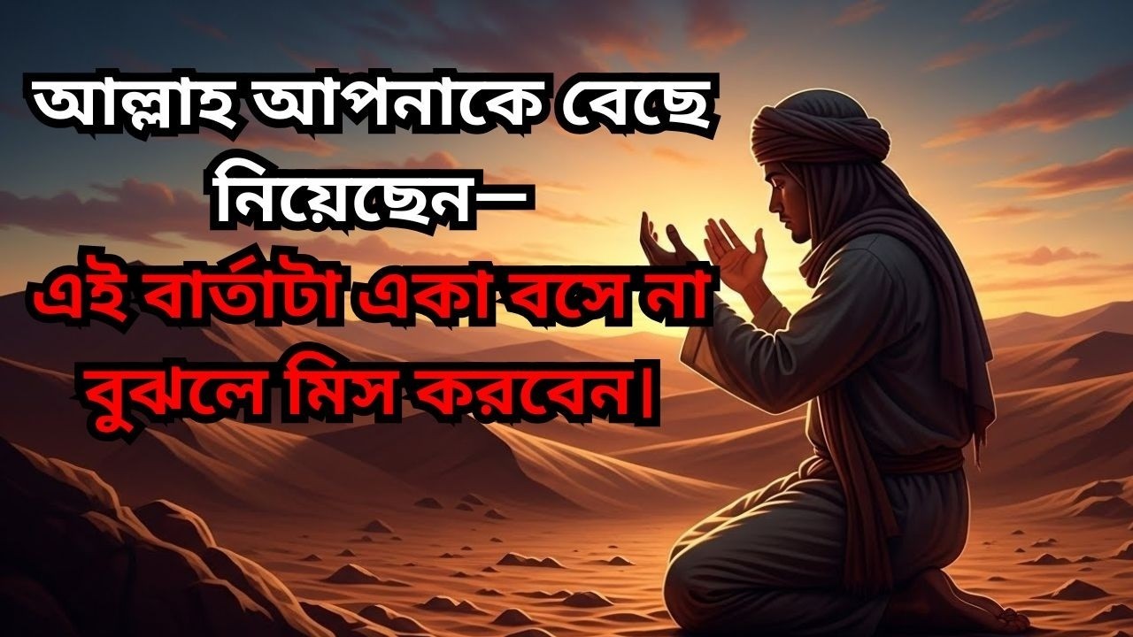 আল্লাহ আপনাকে বেছে নিয়েছেন-বার্তাটা একা বসে না বুঝলে মিস করবেন #IslamicMotivation #spiritualawake