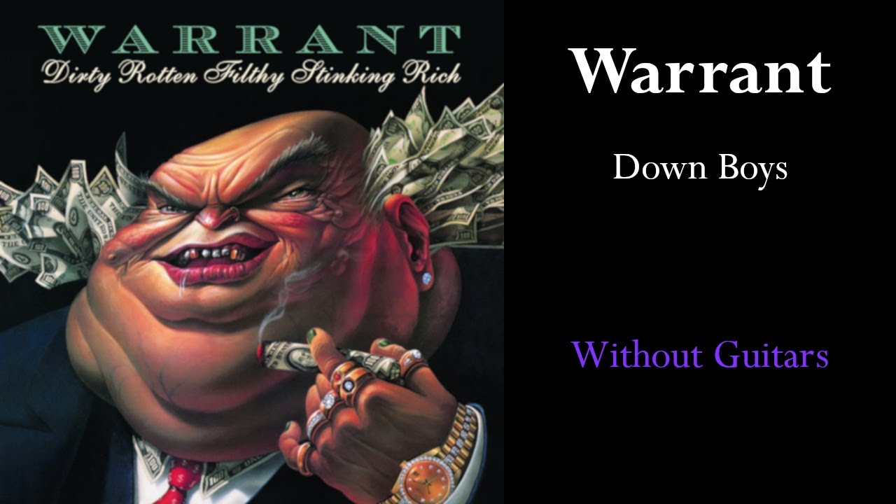 Warrant - Down Boys (Guitar Backing Track)