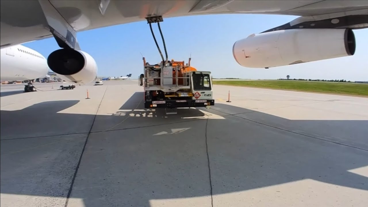 Refueling Airbus A340 | Rare Charter Aircraft