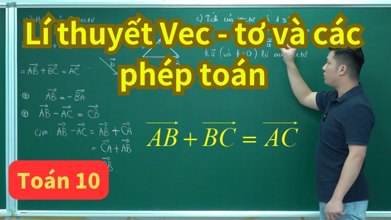 Bài 1. Lí thuyết Vecto và các phép toán | Véctơ toán 10 | Toán 10 (sgk mới) | Thầy Phạm Tuấn