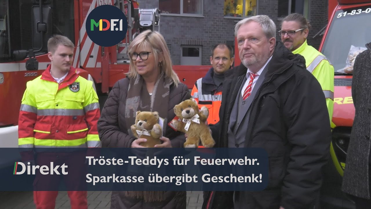 Tröste-Teddys für den Rettungswagen