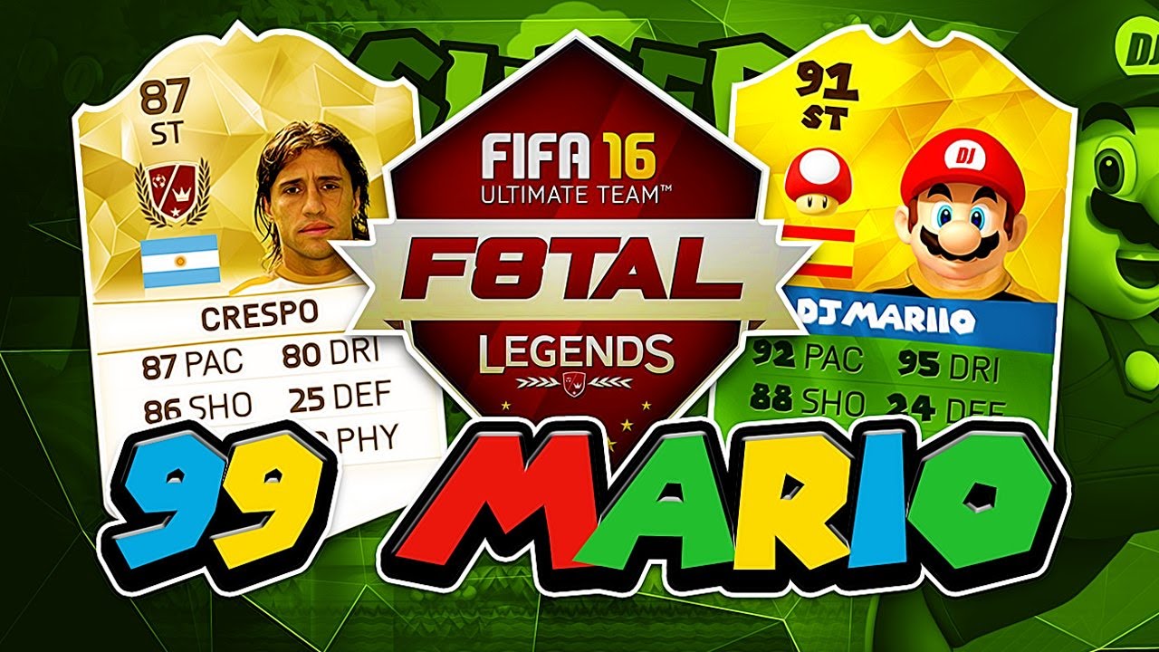 99 MARIO LEGEND CRESPO V WEAH F8TAL LEGENDS CHALLENGE v DJ MARIIO! FIFA 16 ULTIMATE TEAM
