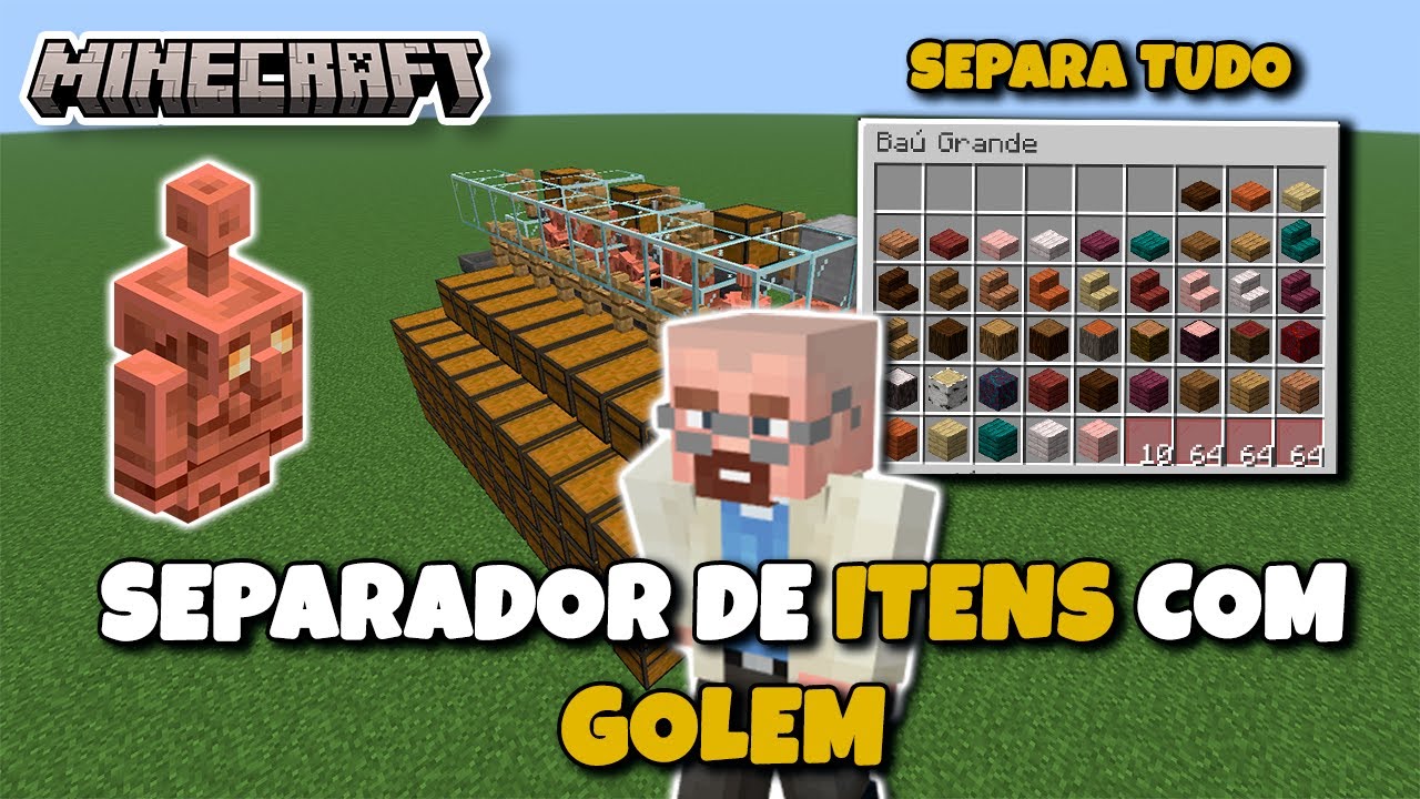 Separador de Itens com Golem de Cobre - Simples e Funcional