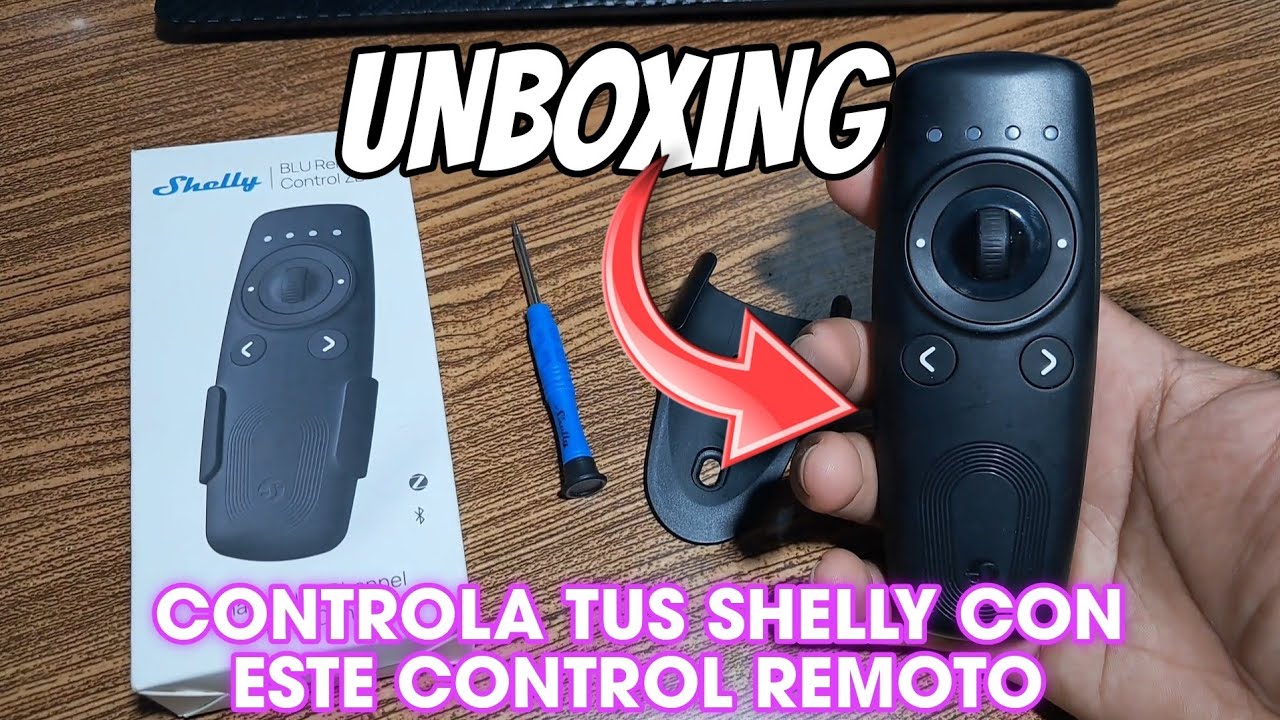 Shelly BLU Remote Control ZB 😱 Unboxing– Controla luces, persianas, garaje todo con un control✅️