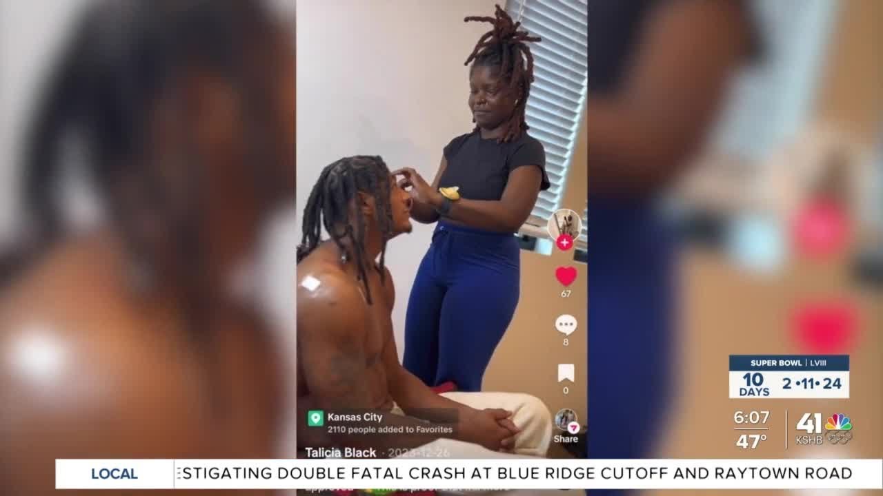 One booking with Isiah Pacheco helps local woman's hair styling talents take off