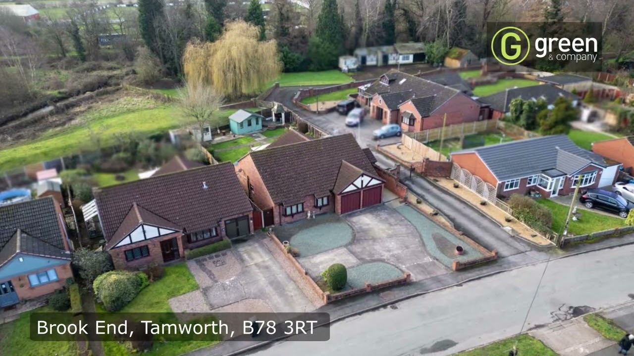 Brook End, Tamworth, B78 3RT. Estate Agent. Drone.
