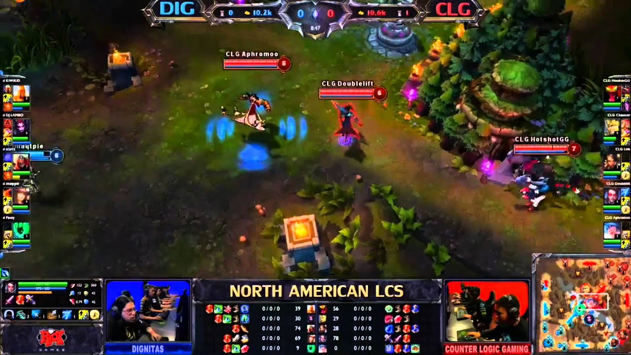 Dignitas vs Counter Logic Gaming LCS  NA W8D1 *** NO PAUSES NO EXTRA COMENTARY ***