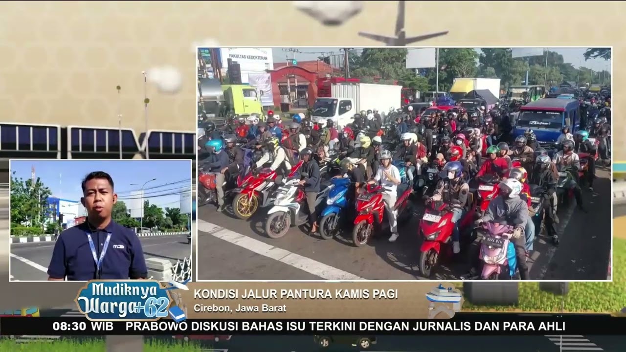 Situasi Jalan di MBZ dan Pantura Cirebon Pagi Ini