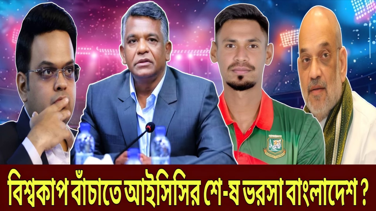 বিশ্বকাপ বাঁচাতে আইসিসির শে-ষ ভরসা বাংলাদেশ ! বিশ্বকাপ বয়-কটের পর জোড়া সুখবর বাংলাদেশের ? Talk Show.