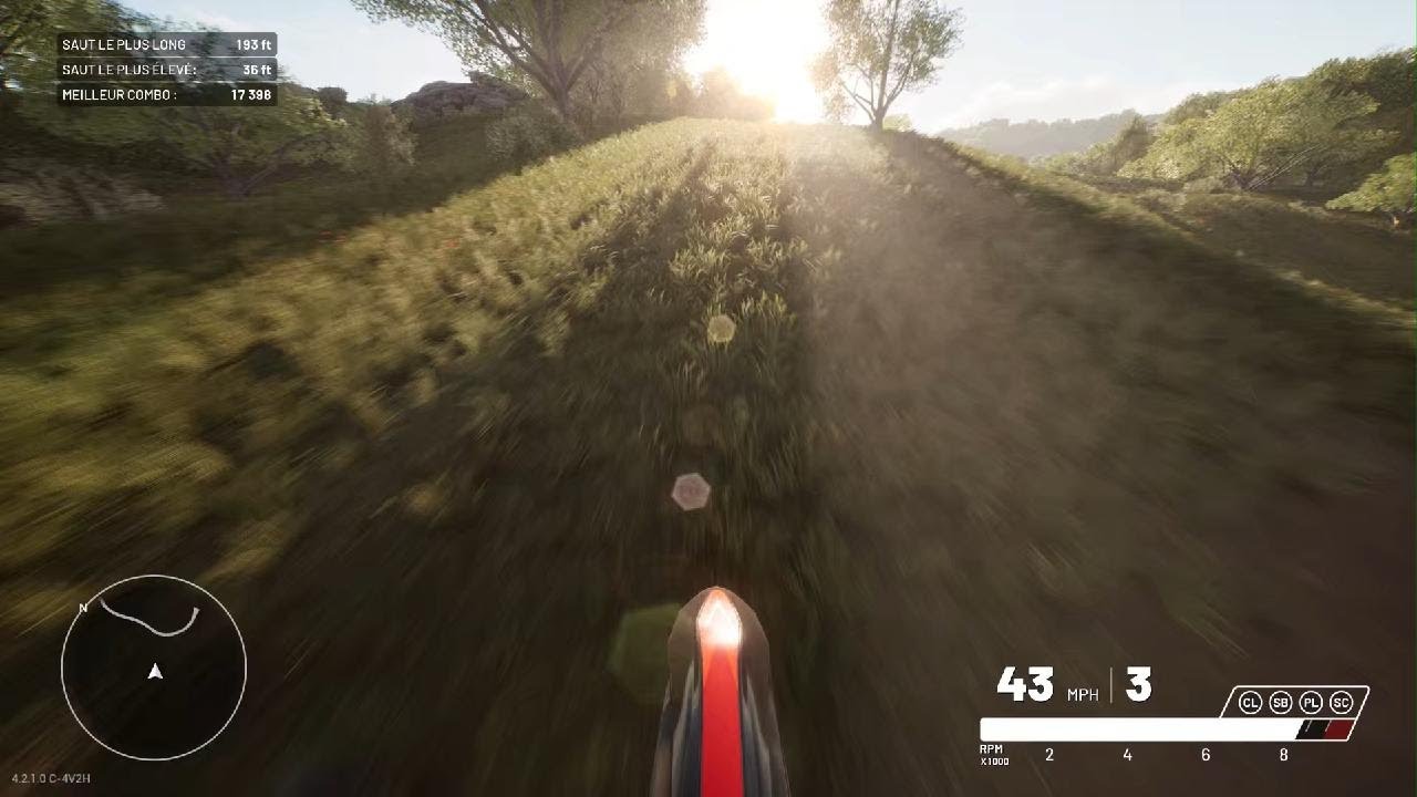 je fais de la moto avec mathis