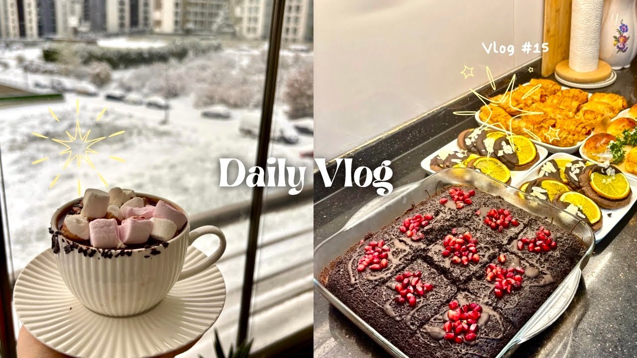 Karlı Bir Günde Yeni Yıl Vlogu ☃️| Misafir Sofrası ❤️  ve 5 Farklı Tarif 🍫