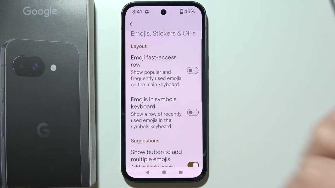Pixel 9a: How to Turn On/Off Emoji Suggestions