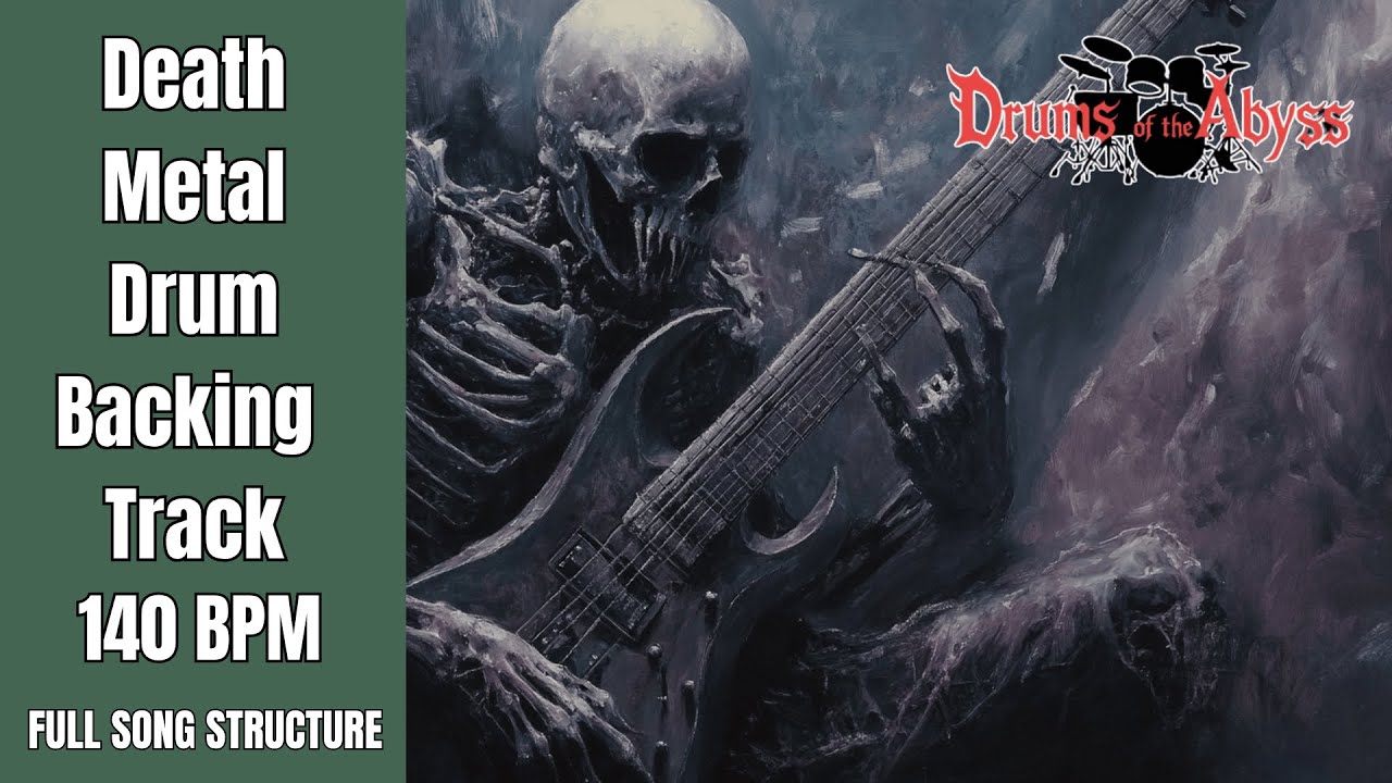 140 BPM Death Metal Drum Track – Brutal and Crushing