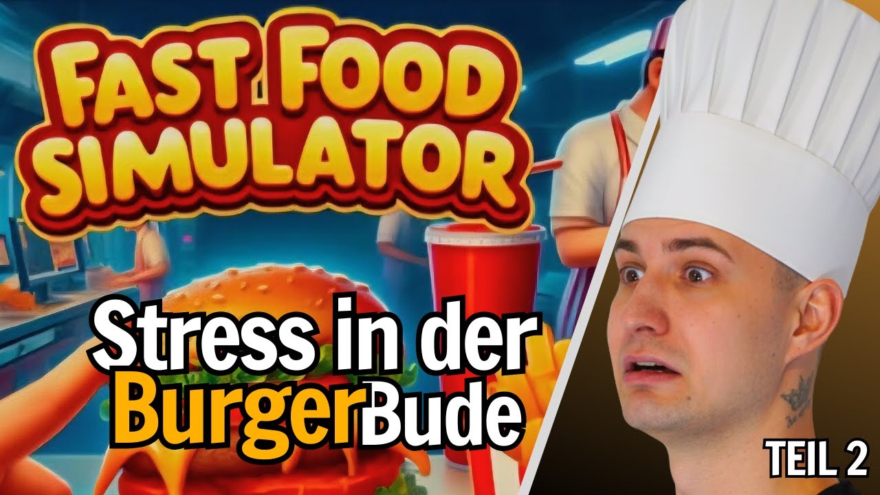 STRESS IN DER BURGER BUDE!😂 mit Schleimspur | Fast Food Simulator Teil 2 | NinjamoTV