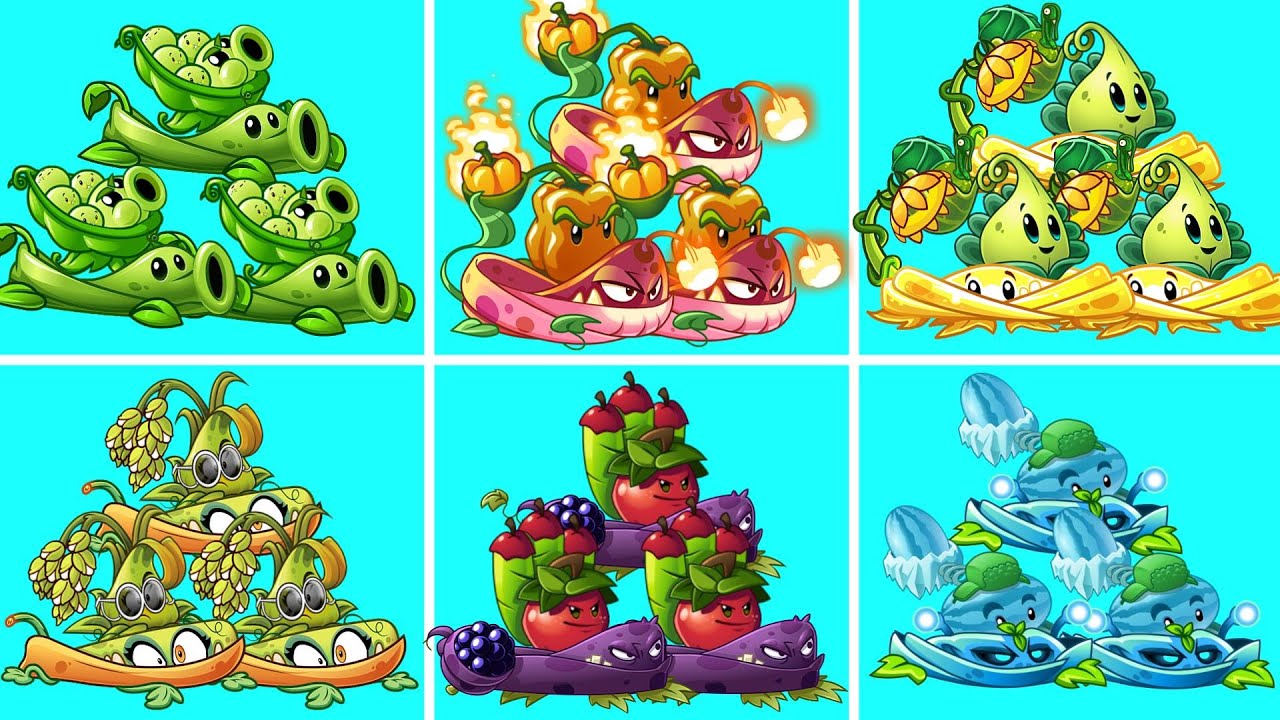 Random 6 Team Plant & Vine Battlez - Who Will Win?- PvZ 2 Team Plant vs Team Plant