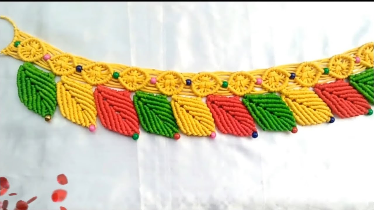 DIY Macrame Toran Beautiful design for beginners