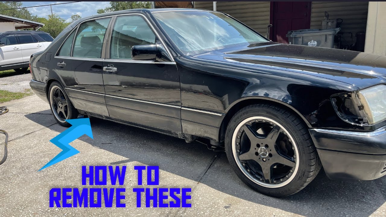 How to remove lower rocker panel Mercedes w140 s500 s420 s320 s600