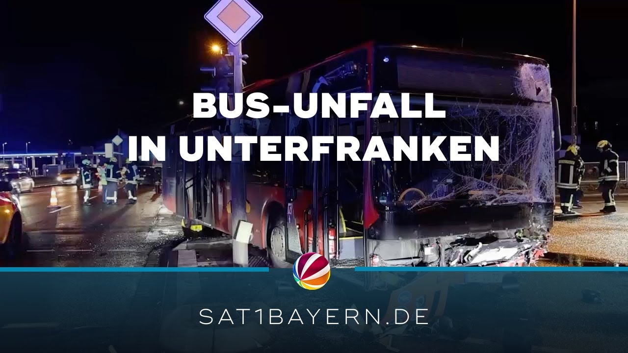 Bus-Unfall in Kleinostheim: Zwei Personen verletzt