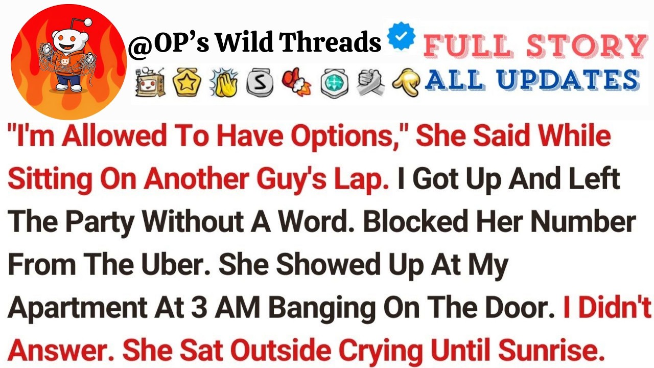 ＂I'm Allowed To Have Options,＂ She Said While Sitting On Another Guy's Lap  I Got Up And Left Th