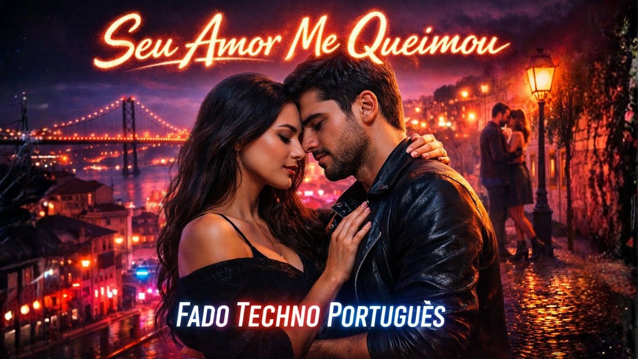 Seu Amor Me Queimou (Fado Techno Português) | Lisboa Neon Love Song | Fado Eletrónico Viral 2026