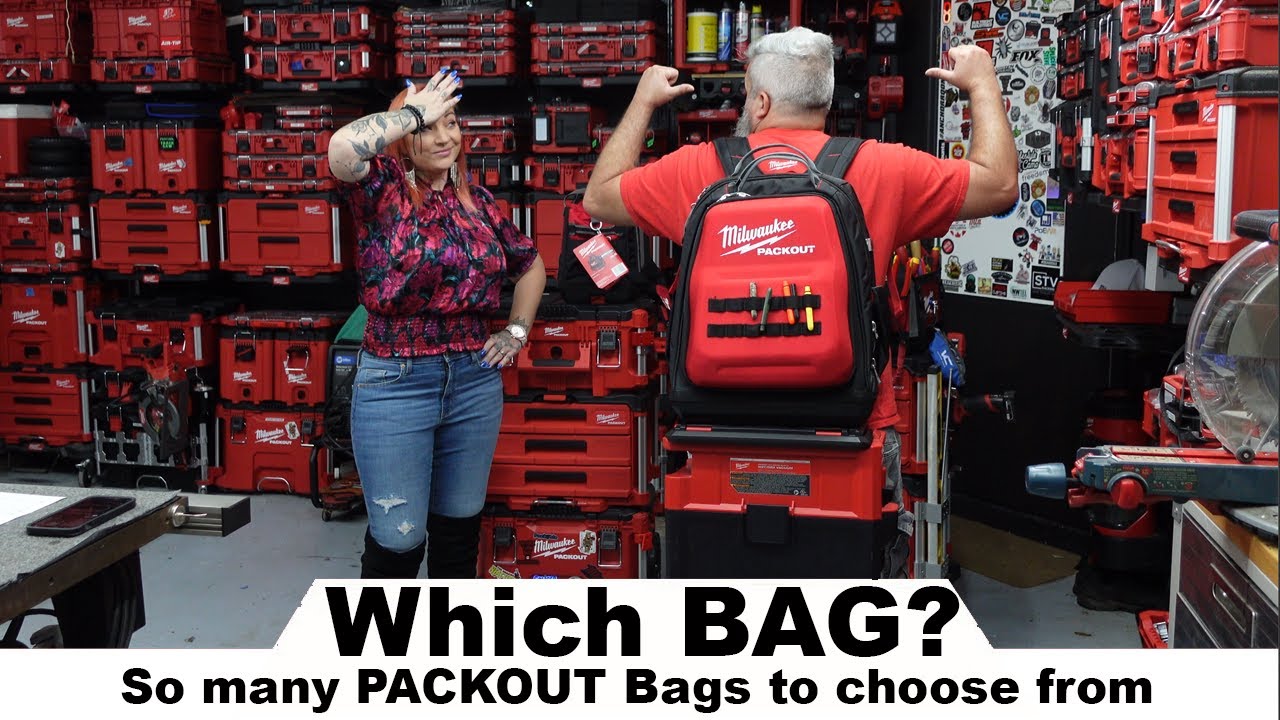 Which Milwaukee Tool PACKOUT Bag is right for you? Backpack, Tote, Cooler or Tech ?  Winner Picked