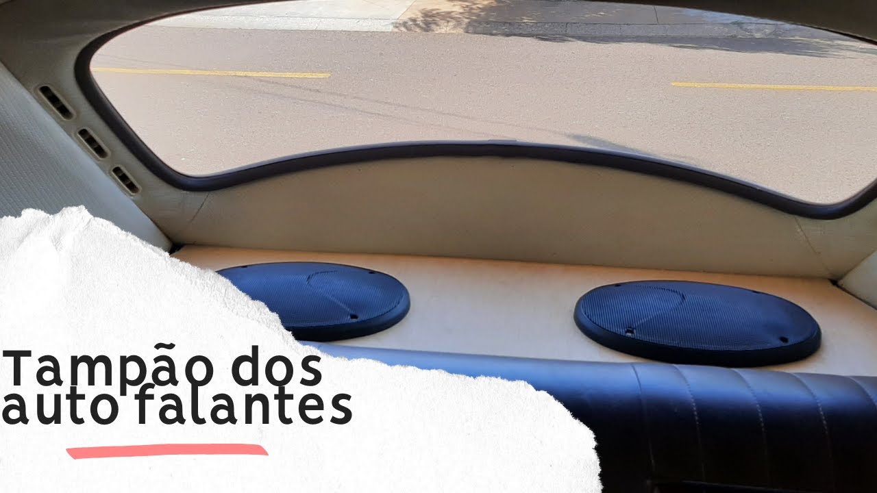 Fabricando o tampão do chiqueirinho para os auto falantes do fusca