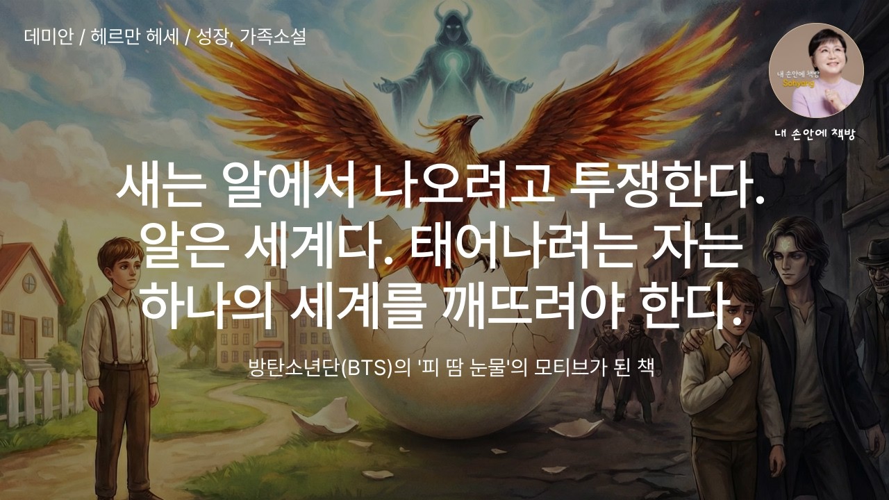 데미안 / 헤르만 헤세  | 새는 알에서 나오려고 투쟁한다. 태어나려는 자는 하나의 세계를 깨뜨려야 한다.| 내 손안에 책방 | 책읽어주는작가 오디오북podcasts