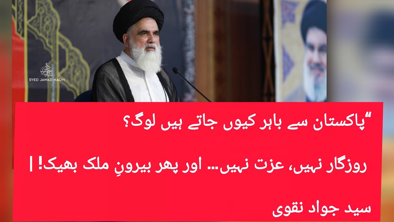 “پاکستان سے باہر کیوں جاتے ہیں لوگ؟ روزگار نہیں، عزت نہیں… اور پھر بیرونِ ملک بھیک! | سید جواد نقوی
