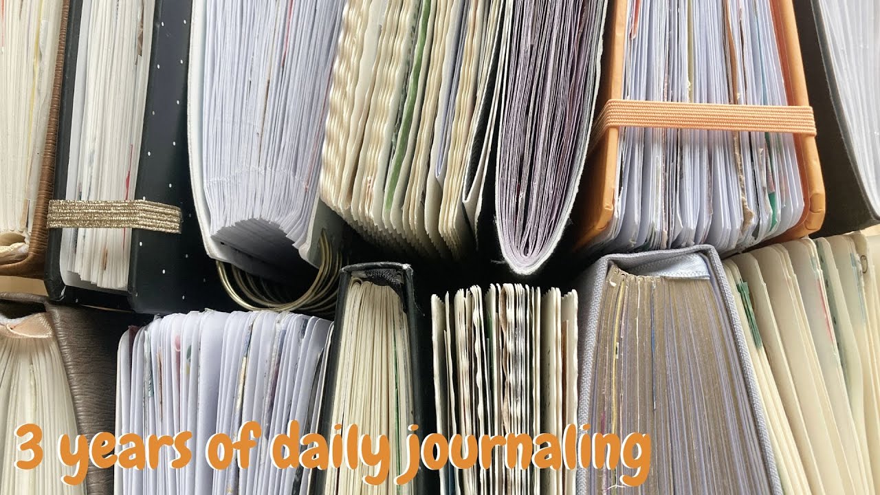 i journaled everyday for 3 years! | completed journal collection | @paperwormscat9760 tag!