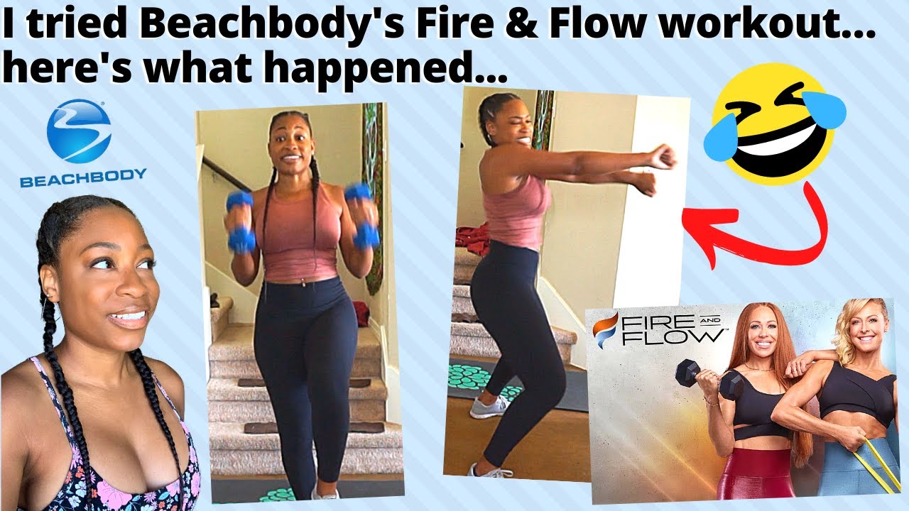 Брианна пробует пробную тренировку Beachbody Fire & Flow