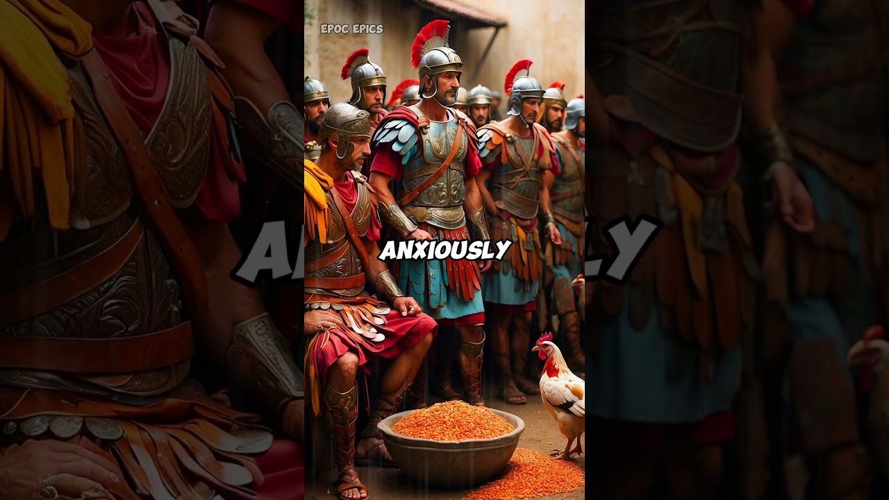 MYSTERIOUS PECKING OF SACRED CHICKENS |ROMAN ALECTRYOMANCY | #rome #roman #history  #viral #shorts