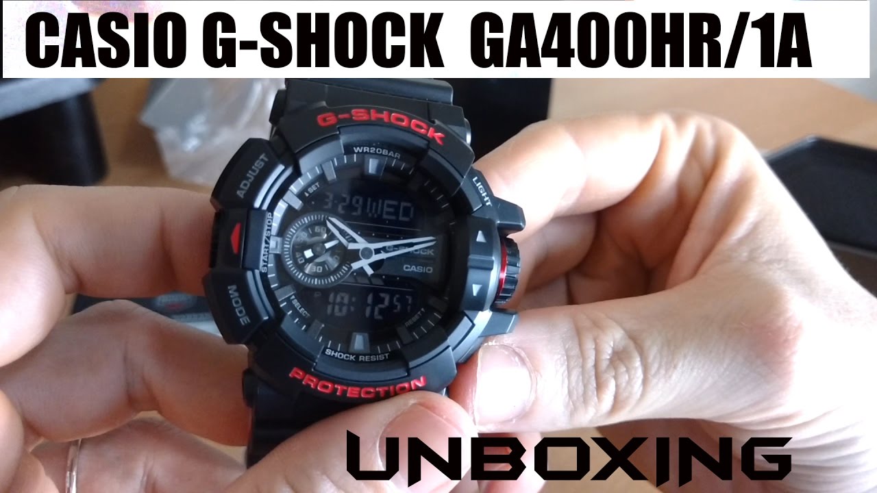 My Casio G-shock GA-400-1A | UNBOXING