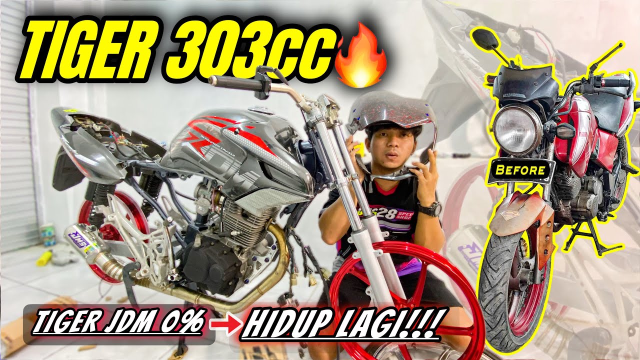 RESTORASI HONDA TIGER 303cc 🔥 Dari Rongsok Sampai HIDUP LAGI‼️