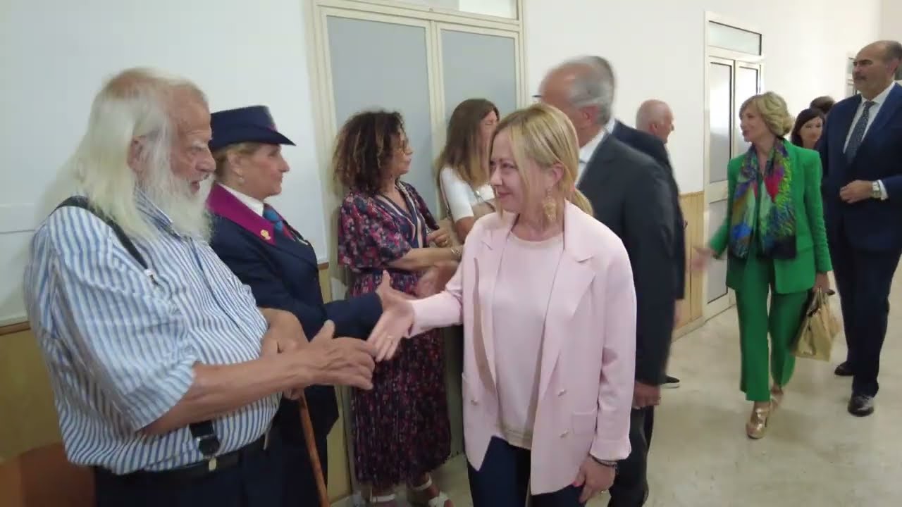 LA PRESIDENTE GIORGIA MELONI A PALERMO