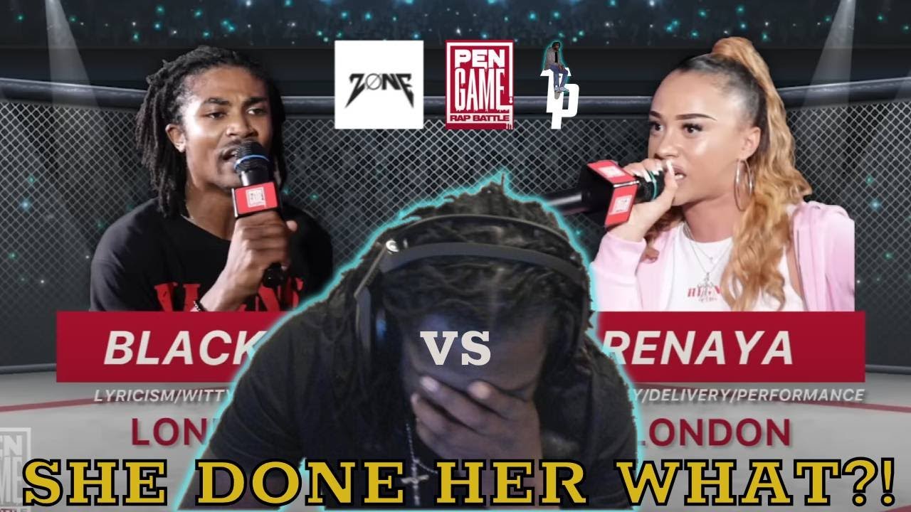 BLACK T Vs RENAYA | Pen Game Rap Battle 2023 (REACTION)