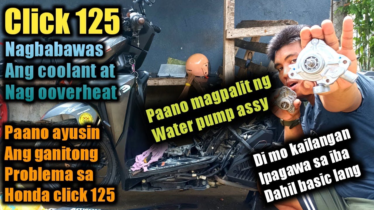 Paano magpalit ng WATER PUMP sa Honda click 125/150 ,Ang dali lang pala magpalit nito. (Basic)