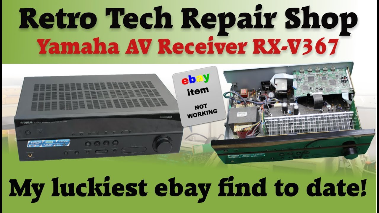 Yahama AV natural sound AV receiver RX V367 - my luckiest ebay find to date!