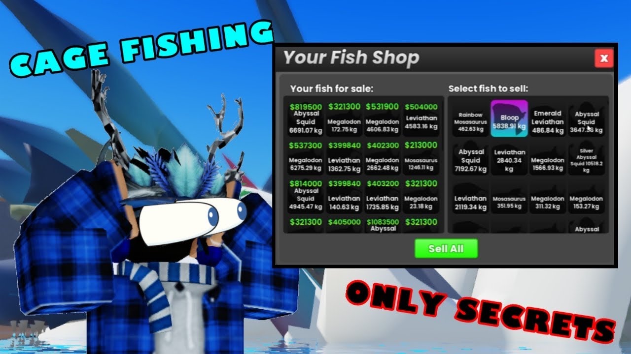 ПРОДАЮ ТОЛЬКО СЕКРЕТЫ РЫБАЛКИ В КЛЕТКЕ | Рыбалка в клетке Roblox