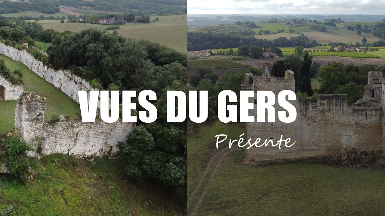 VUES DU GERS - Drone 4K - Château de Pardailhan / Château de Lagardère
