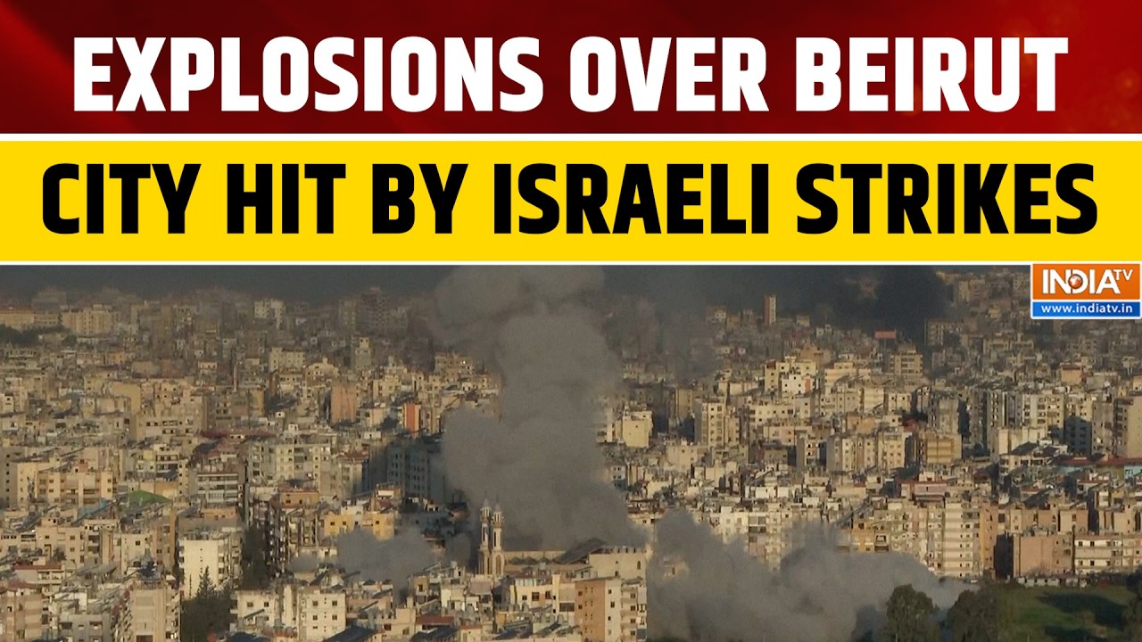 Israeli Airstrikes Rock Beirut: Explosions and Smoke Visible Across the City | World News